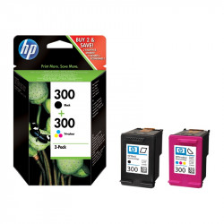 HP 300 COMBO PACK (NERO+TRICROMIA) ORIGINALE