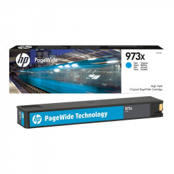 HP 973X PAGEWIDE CARTUCCIA INKJET CIANO HC ORIG.