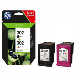 HP 302 COMBO PACK (NERO+TRICROMIA) ORIGINALE