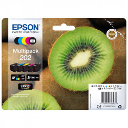 EPSON 202 KIWI MULTIPACK BK/C/M/Y/PBK ORIGINALE