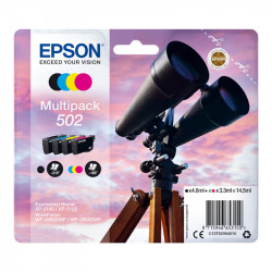 EPSON 502 BINOCOLO MULTIPACK BK/C/M/Y ORIGINALE