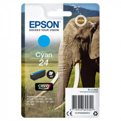 EPSON 24 ELEFANTE CART. INKJET CIANO ORIGINALE