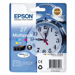 EPSON 27 SVEGLIA MULTIPACK C/M/Y ORIGINALE