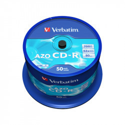 CD-R VERBATIM 80 MIN. 700MB CAMPANA 50 Pz. 43343