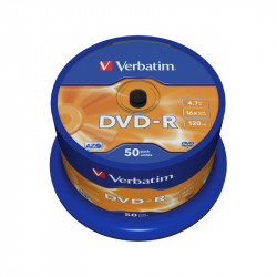 DVD-R VERBATIM 4.7 GB CONFEZIONE DA 50Pz 43548